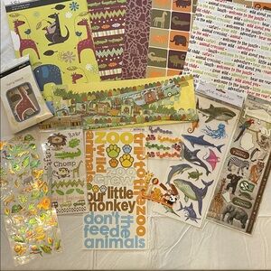 Zoo Themed Scrapbook Supplies